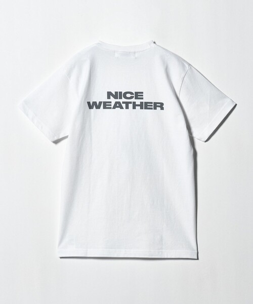 NICE WEATHER ウィメンズ コンパクト ロゴ Tシャツ NICE WEATHER tシャツ 「NICE WEATHER」ウィメンズ コンパクト ロゴ T