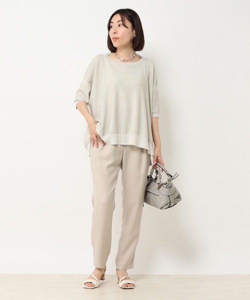 「RIVE DROITE」 イージーパンツ 36 ベージュ レディース_画像3