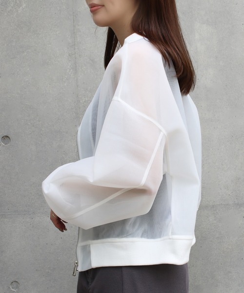 「Social GIRL」 ブルゾン M ホワイト レディース_画像6