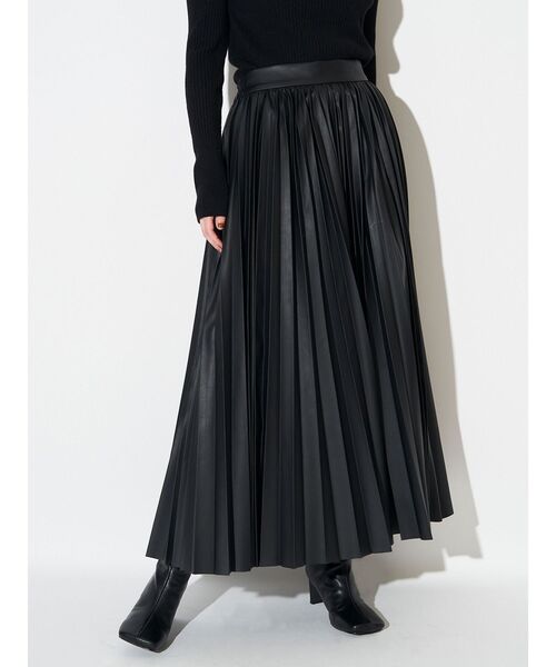 ELENDEEK（エレンディーク） スカート フォーレザープリーツスカート