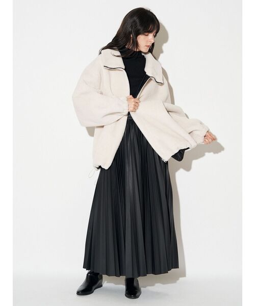 ELENDEEK（エレンディーク） スカート フォーレザープリーツスカート