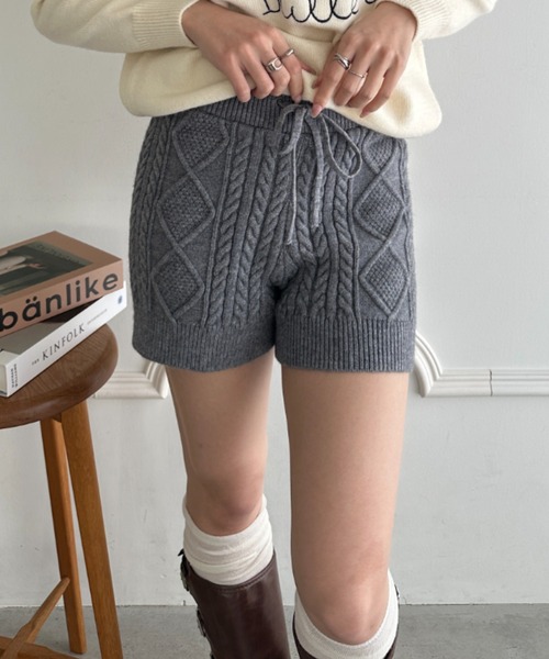 パンツ ケーブルニットショートパンツ レディース : ZOZOTOWN Yahoo!店