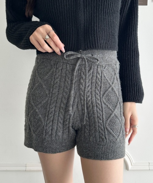パンツ ケーブルニットショートパンツ レディース : ZOZOTOWN Yahoo!店
