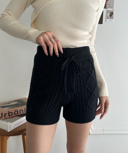 パンツ ケーブルニットショートパンツ レディース : ZOZOTOWN Yahoo!店
