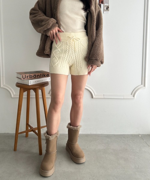 パンツ ケーブルニットショートパンツ レディース : ZOZOTOWN Yahoo!店