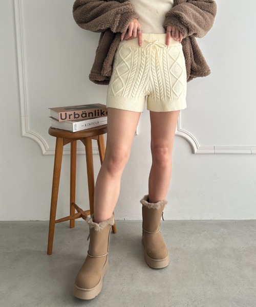 パンツ ケーブルニットショートパンツ レディース : ZOZOTOWN Yahoo!店