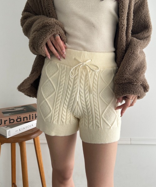 パンツ ケーブルニットショートパンツ レディース : ZOZOTOWN Yahoo!店