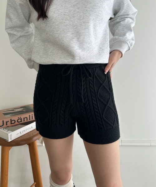 パンツ ケーブルニットショートパンツ レディース : ZOZOTOWN Yahoo!店