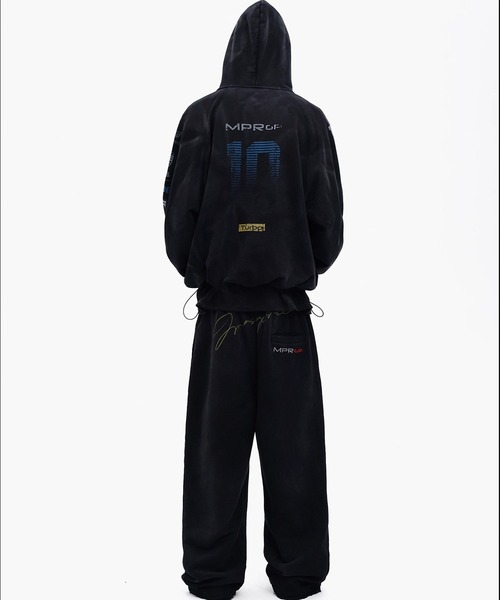 MASONPRINCE パーカー オーバーサイズ レーシングデザイン ZIPパーカー