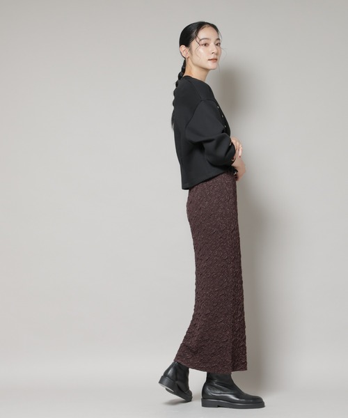 ナノユニバース（NANO universe）/ラメジャガードニットタイトスカート NANO universe（ナノ・ユニバース） スカート ラメジャガードニット