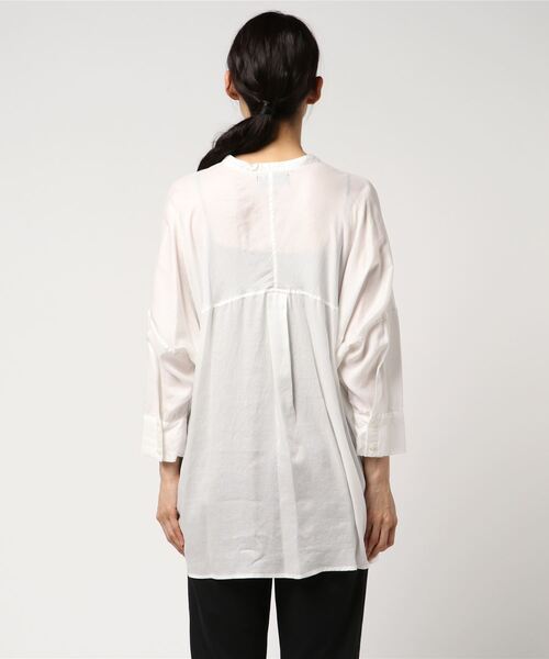 「ZUCCa」 7分袖ブラウス M size ネイビー レディースの画像