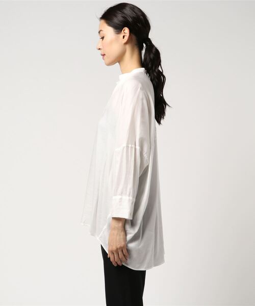 「ZUCCa」 7分袖ブラウス M size ネイビー レディースの画像