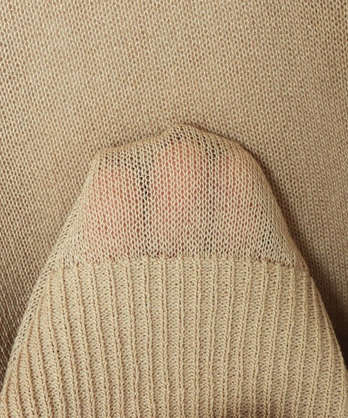 「andme」 「alma design」ニットカーディガン M ブルー レディース_画像2