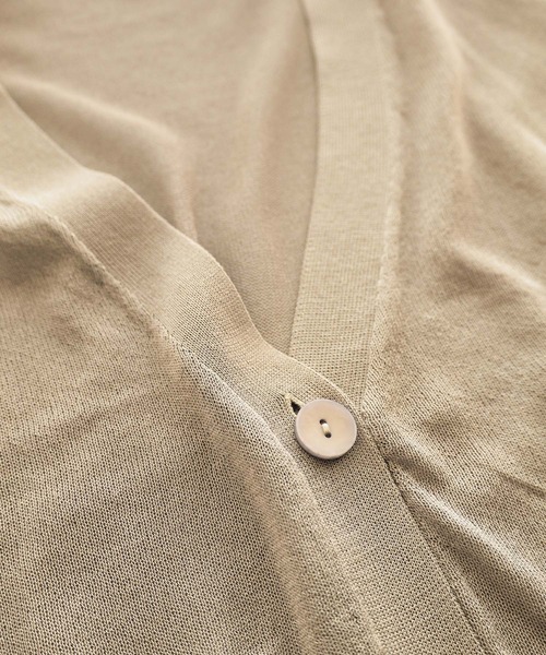 「andme」 「alma design」ニットカーディガン M ブルー レディース_画像5