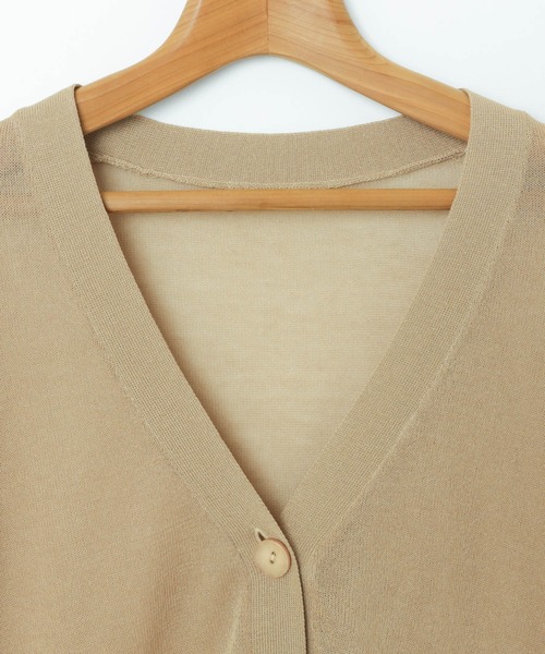 「andme」 「alma design」ニットカーディガン M ブルー レディース_画像6