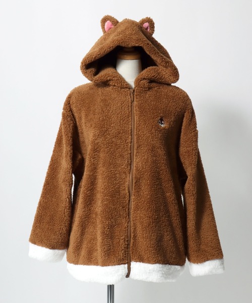 Disney（ディズニー） パーカー キャラクターなりきりボアジップアップ