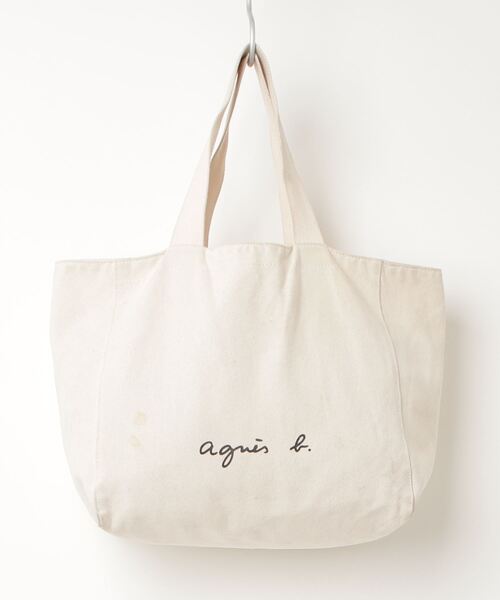 agnès b. ベージュ トートバッグ　極美品 agnes b.（アニエスベー） ワンポイントトートバッグ - ベージュ