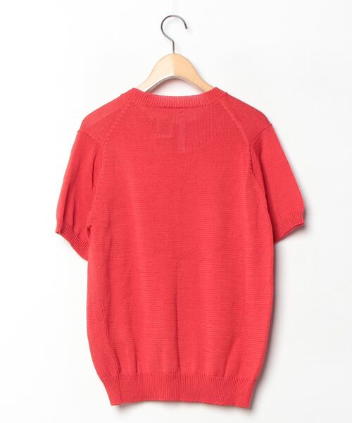 「THIBAULT VAN DER STRAETE」 半袖ニット S レッド レディース_画像2