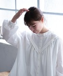 ブラウス シャツ 白いクラシックなブラウス レ...の詳細画像4
