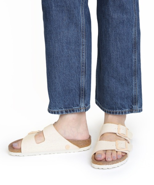 「BIRKENSTOCK」 フラットサンダル 38 アイボリー レディース_画像8