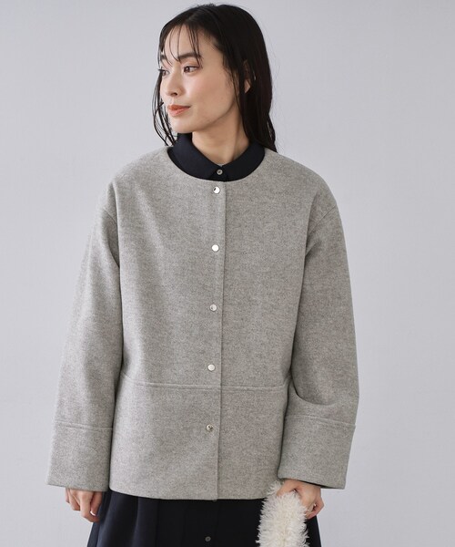 OPAQUE.CLIP（オペークドットクリップ） ノーカラーコート コート