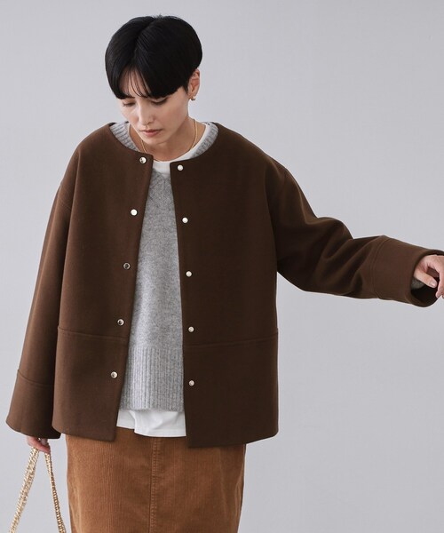 OPAQUE.CLIP（オペークドットクリップ） ノーカラーコート コート