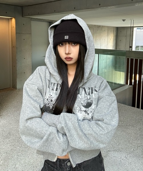 KsGパーカー KsG パーカー ウォッシュドロゴジップパーカー レディース メンズ