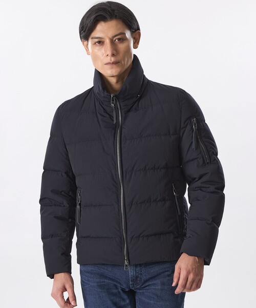 EPOCA ブラックダウンジャケット EPOCA UOMO（エポカ ウォモ） ダウンジャケット ダウン タスラン