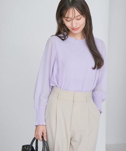 「VIS」 長袖ブラウス FREE キナリ レディース_画像7