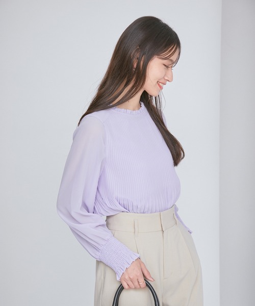 「VIS」 長袖ブラウス FREE キナリ レディース_画像8