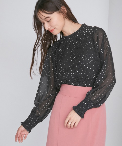 「VIS」 長袖ブラウス FREE キナリ レディース_画像9