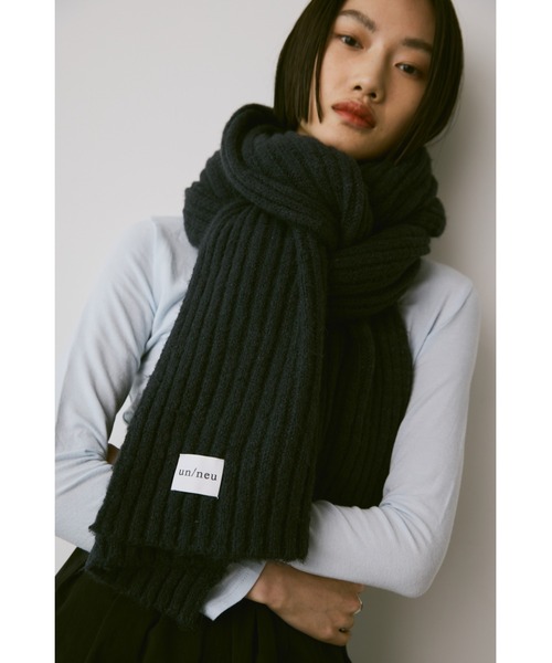 un/neu マフラー FREE ネイビー レディース : ZOZOTOWN Yahoo!店