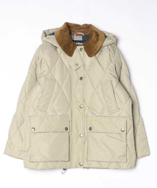Barbour Yasminキルティング ダウン ジャケット ロング　タグ有り Yasminキルティング ダウン ジャケット ロング（レディース）｜コート