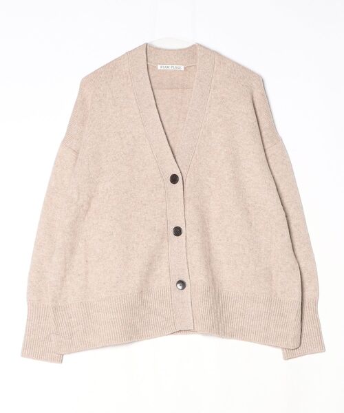 今期 plage RIB BUTTON カーディガン ブラウン プラージュ plage（プラージュ） カーディガン RIB BUTTON カーディガン