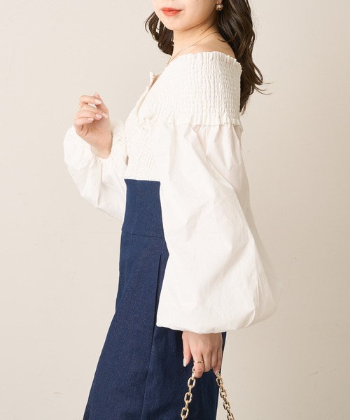 「Chico」 長袖ブラウス FREE ホワイト レディース_画像9