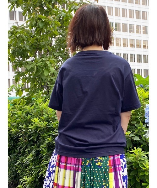 「SUPER HAKKA」 半袖Tシャツ FREE ネイビー レディース_画像6