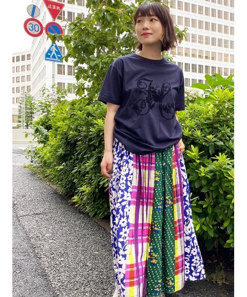 「SUPER HAKKA」 半袖Tシャツ FREE ネイビー レディース_画像8