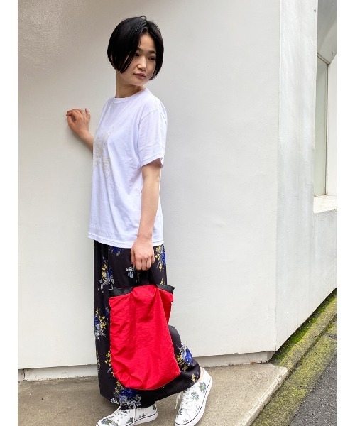 「SUPER HAKKA」 半袖Tシャツ FREE ネイビー レディース_画像9