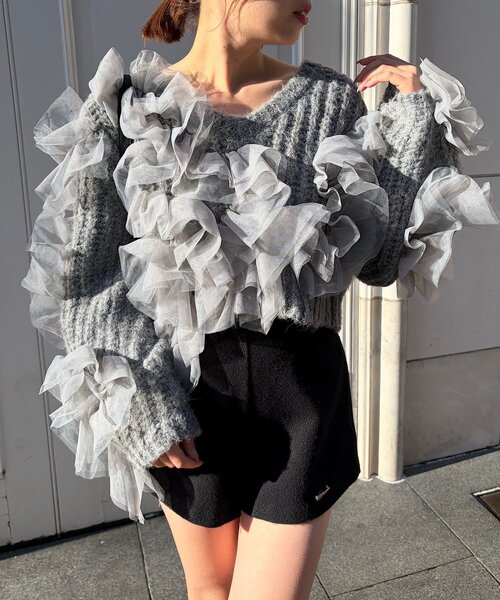 Chico（チコ） ニット セーター 「SALON by Chico」ランダムチュール