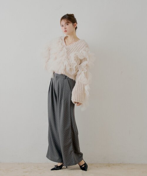 Chico（チコ） ニット セーター 「SALON by Chico」ランダムチュール