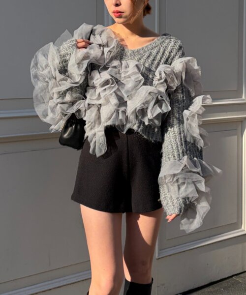 Chico（チコ） ニット セーター 「SALON by Chico」ランダムチュール