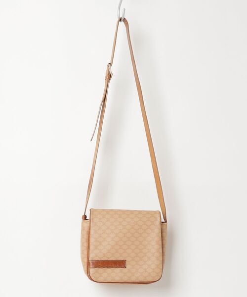 CELINE（セリーヌ） マカダム ショルダーバッグ - ベージュ レディース