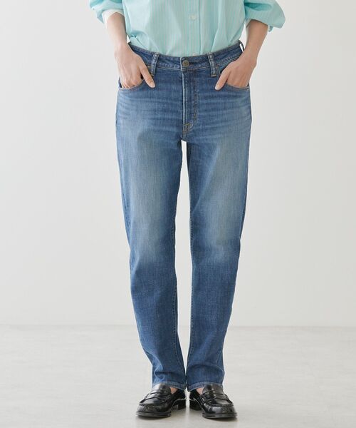 「AMERICAN HOLIC」 デニムパンツ L ライトインディゴブルー レディース_画像6