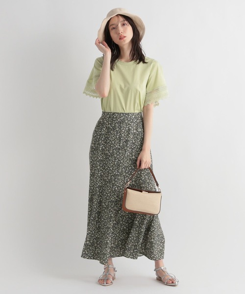 「Andemiu」 ロングスカート FREE グレー レディース_画像4