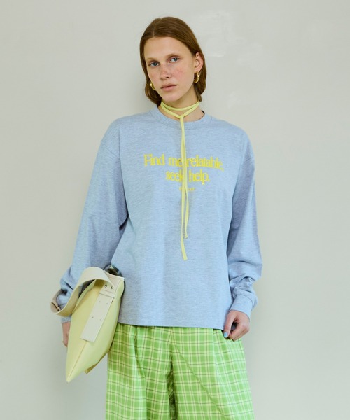MAISON SPECIAL（メゾンスペシャル） tシャツ Find Me Long T-Shirt