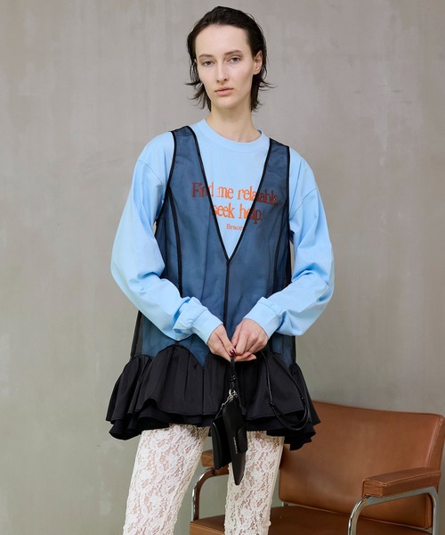 MAISON SPECIAL（メゾンスペシャル） tシャツ Find Me Long T-Shirt