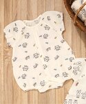 ベビー服 ロンパース ねこ・うさぎガーゼロンパスの詳細画像5