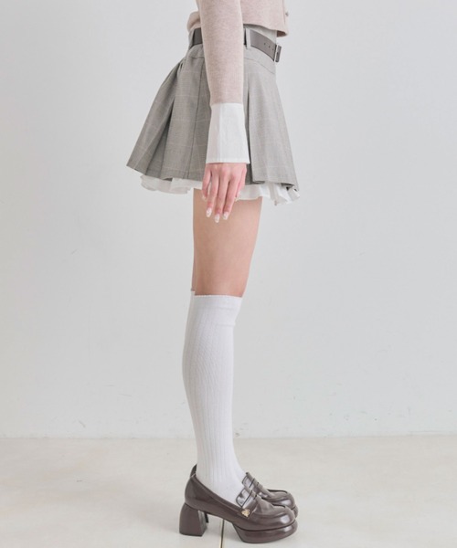 OLIVE des OLIVE（オリーブデオリーブ） スカート 裾フリルプリーツ