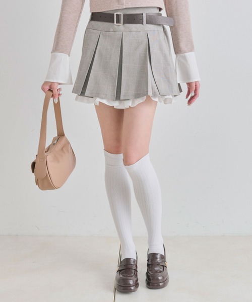 OLIVE des OLIVE（オリーブデオリーブ） スカート 裾フリルプリーツ