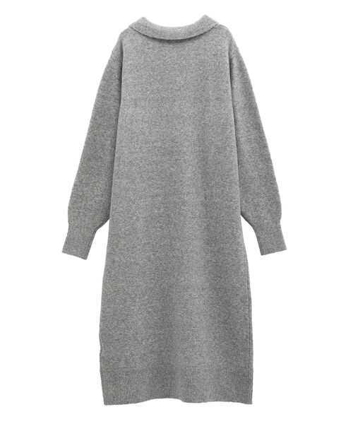 Green Parks（グリーンパークス） ワンピース 金釦ポロシャツニット